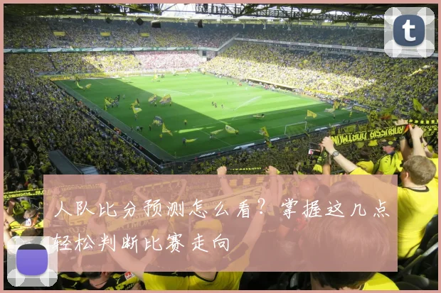 人队比分预测怎么看？掌握这几点轻松判断比赛走向